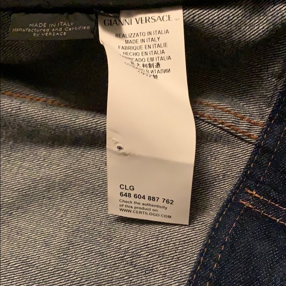 Versace handpainted Jeans and jean jacket - Picture 3 of 8